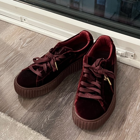 Puma - Velvet Fenty Creepers (Burgundy) - Picture 2 of 2